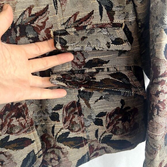 Havana Jack's Cafe Floral‎ 2 Button Blazer Size 12 - Picture 7 of 11